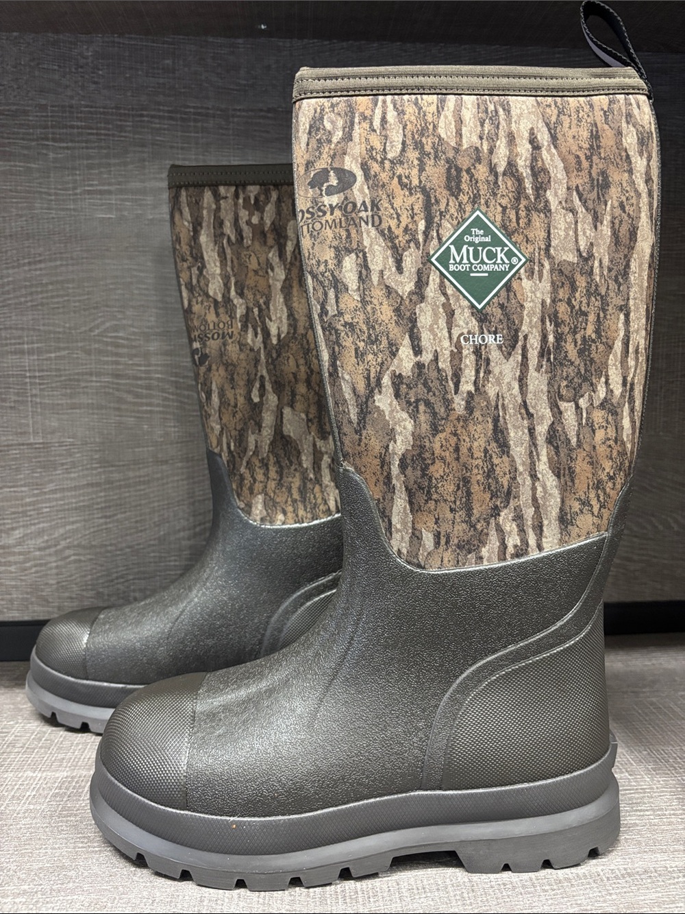 Men's Muck Chore Classic Tall Boot (Brown/Mossy Oak) - Size 7